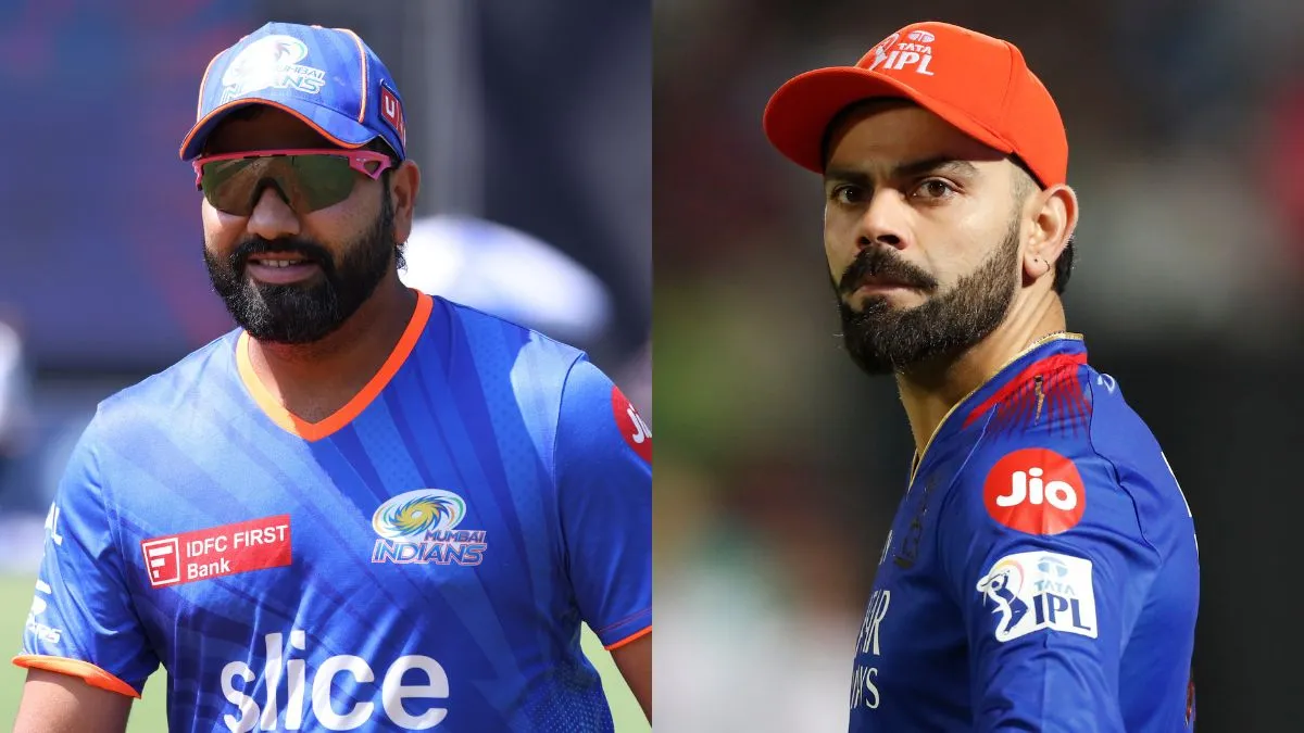 Rohit Sharma and Virat Kohli at the IPL 2024