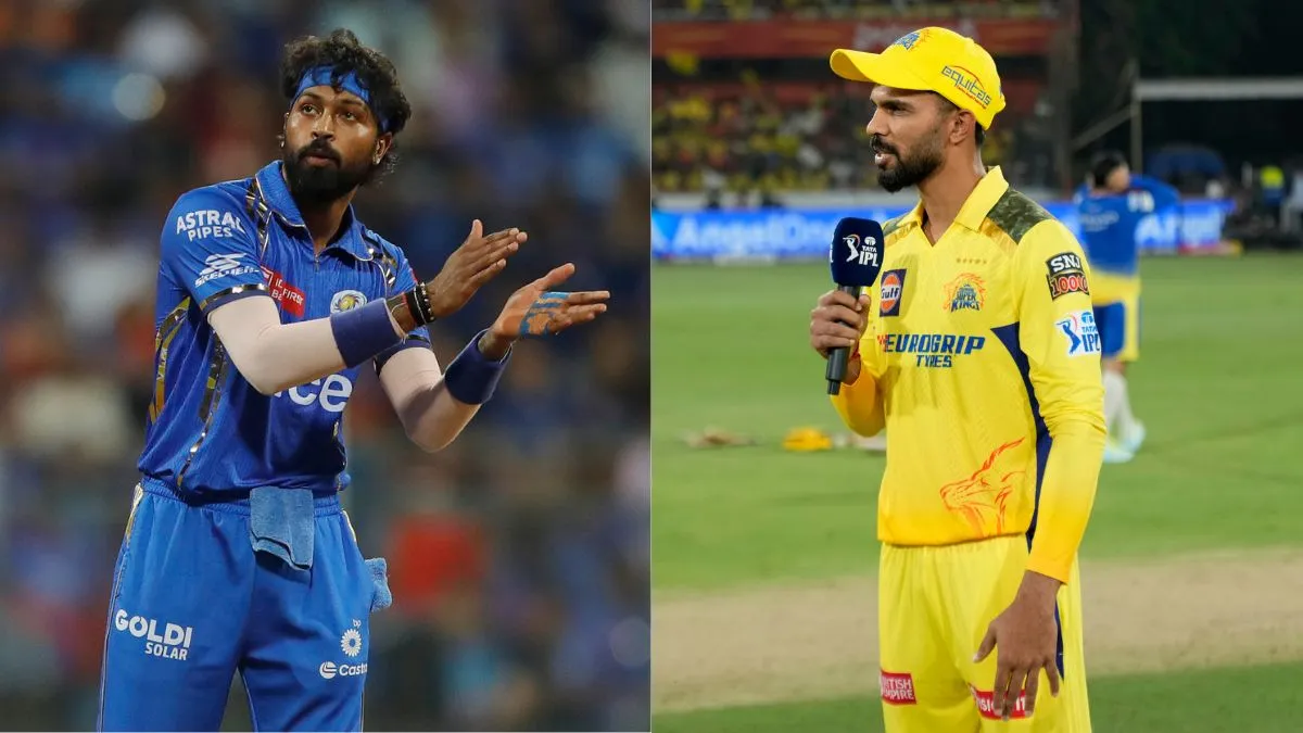 Hardik Pandya and Ruturaj Gaikwad at the IPL 2024