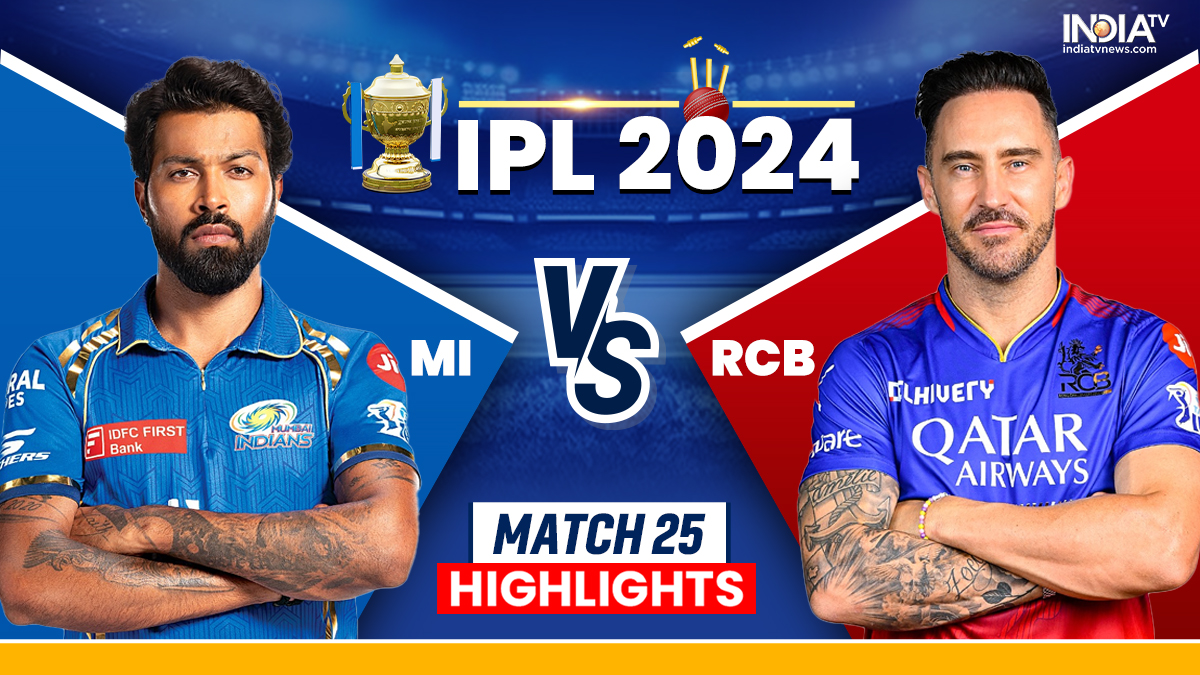 MI vs RCB, IPL 2024 Highlights: Flying-again Mumbai Indians hammer Royal Challengers Bengaluru at Wankhede