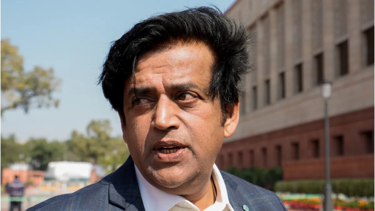BJP MP Ravi Kishan at the Parliament House complex in New Delhi.