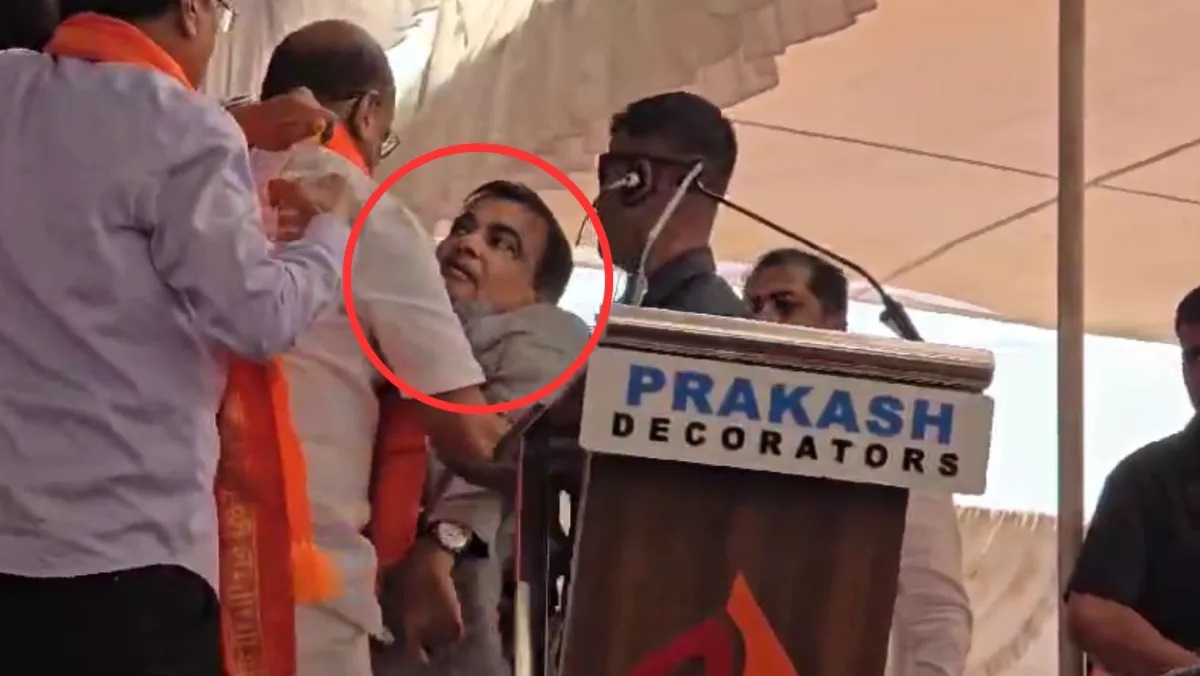 Nitin Gadkari faints on stage during election campaign in Maharashtra's Yavatmal | VIDEO