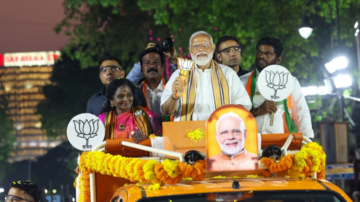 'Chennai has won me over': PM Modi holds mega roadshow in Tamil Nadu's capital | WATCH