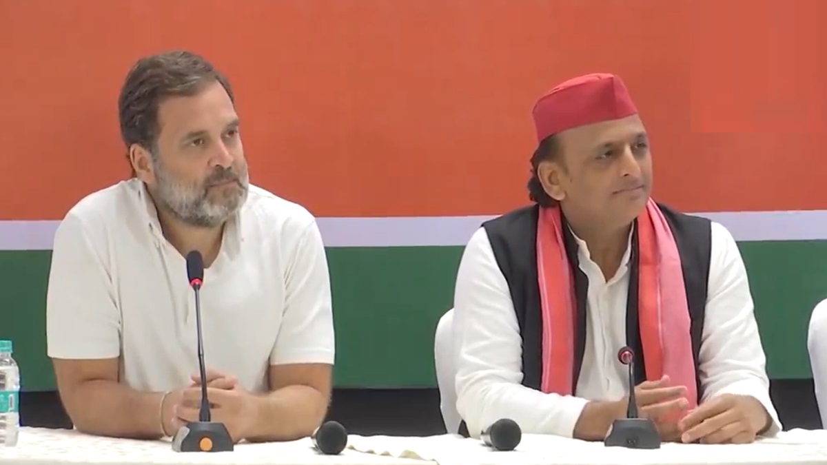 NDA-led BJP not going to cross 150-seat mark: Rahul Gandhi with Akhilesh Yadav by his side