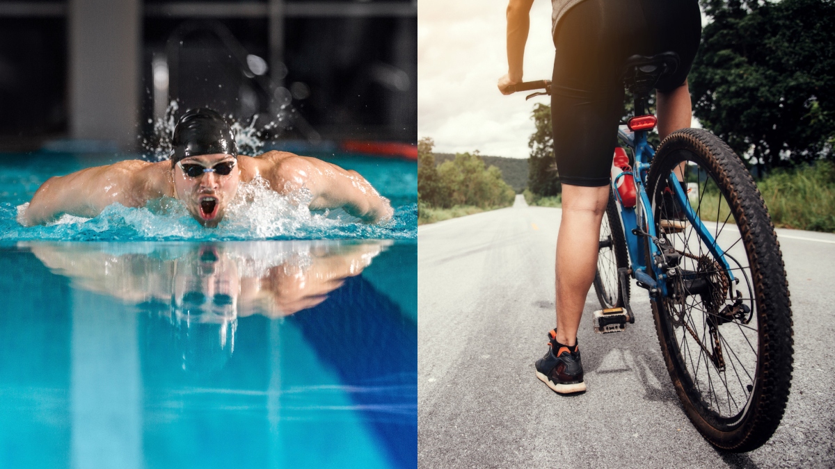 swimming vs cycling which burns more calories