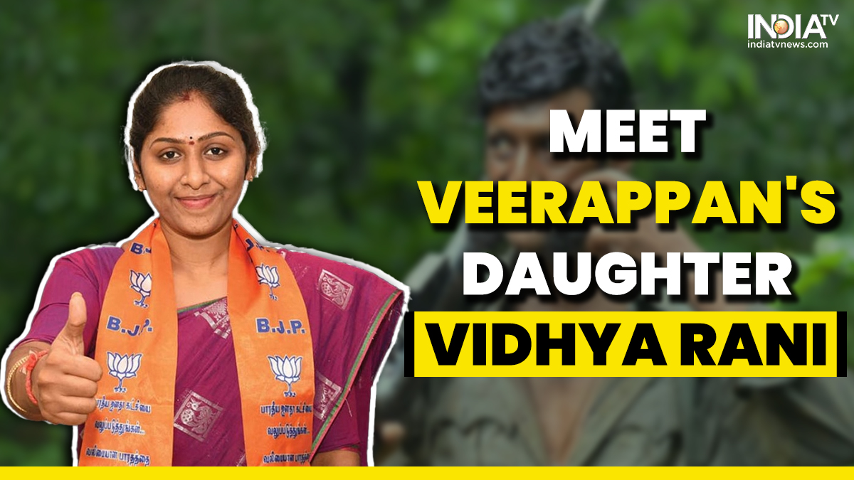 Vidhya Rani, NTK candidate from Krishnagiri and daughter of Veerappan, to contest Lok Sabha polls