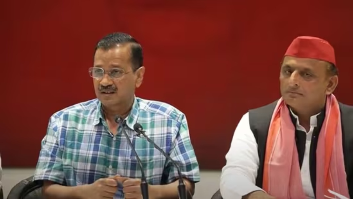 Kejriwal ducks questions on Swati Maliwal in joint presser with Akhilesh | VIDEO