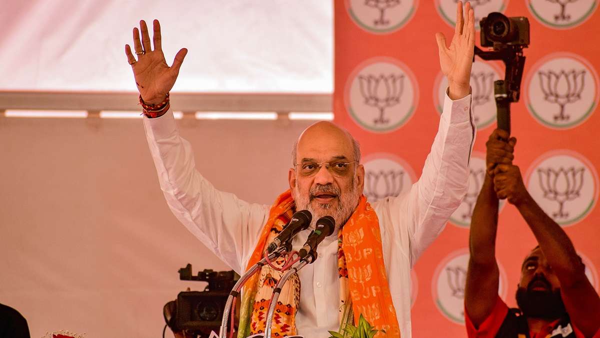 Amit Shah in Telangana's Bhongir: Fight between 'Vote for Jihad' and 'Vote for Vikas'