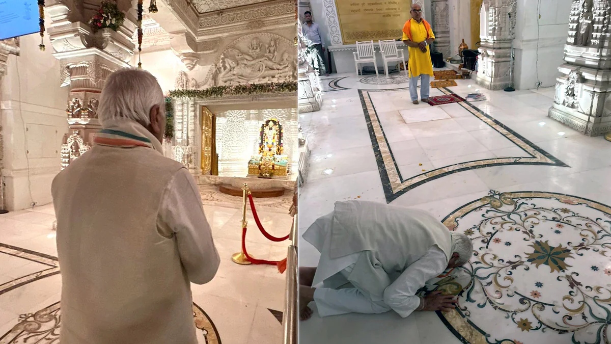 Kerala Governor Arif Mohammad Khan visits Ram Temple in Ayodhya, bows before deity | WATCH