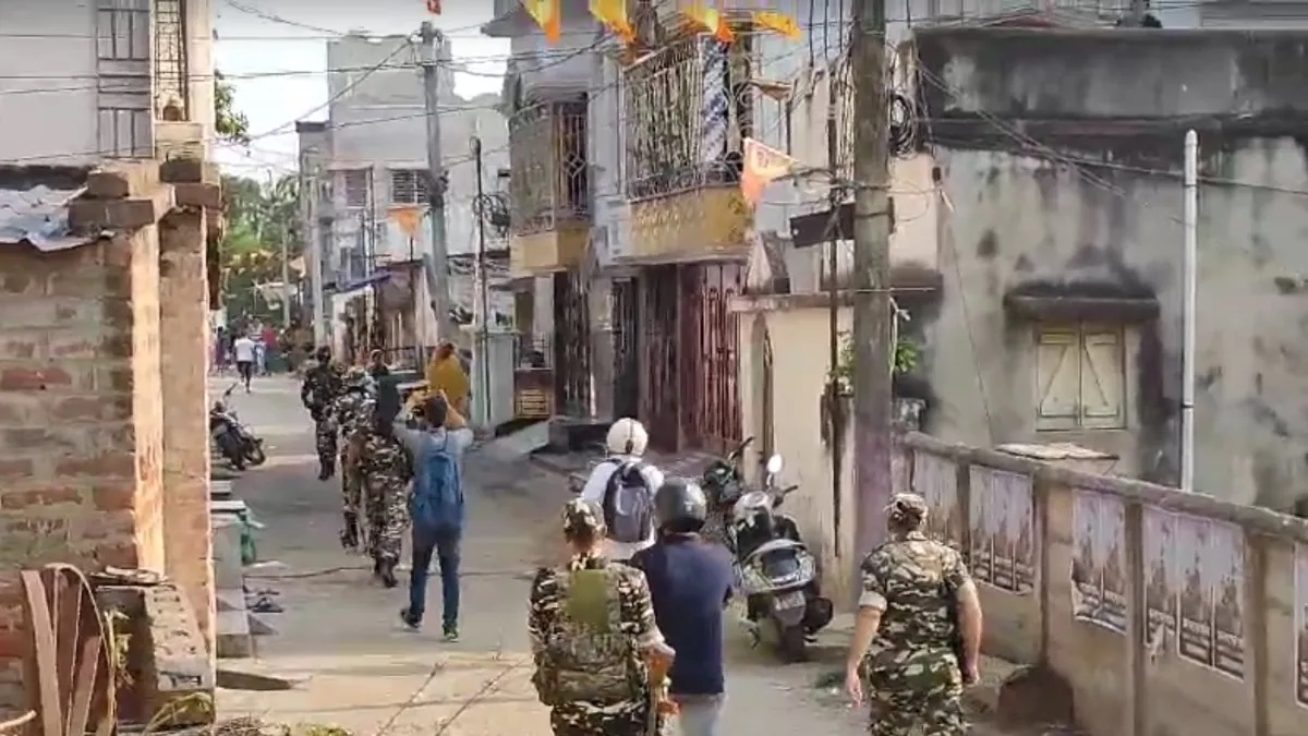 BJP-TMC workers clashed during voting in West Bengal, Dilip Ghosh's car vandalised