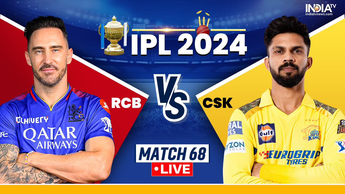 RCB vs CSK IPL 2024 Live Score: Two GOATS Kohli and Dhoni eye playoff spot; it's all or nothing in Bengaluru