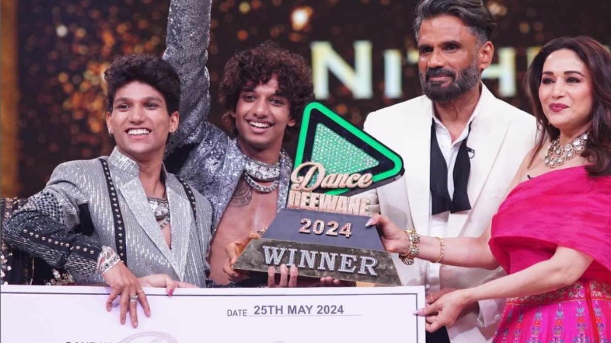 Gaurav, Nitin become winners of Dance Deewane 2024; Suniel Shetty, Madhuri Dixit present award