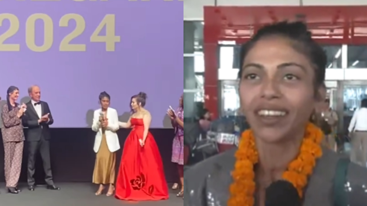 Anasuya Sengupta, first Indian to clinch top acting award at Cannes 2024 returns home | Watch