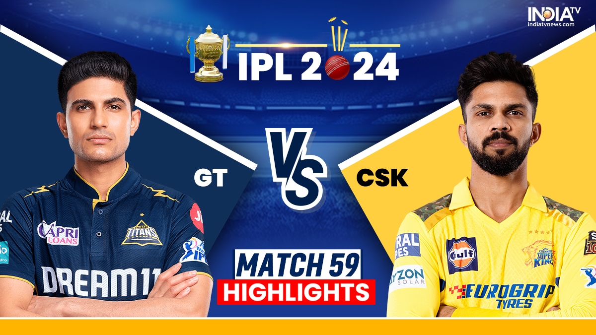 GT vs CSK Live Cricket Score IPL 2024 Gujarat Titans vs Chennai Super