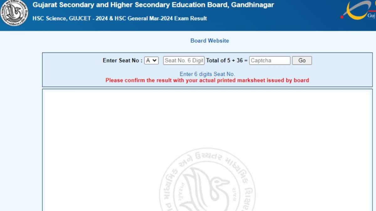 Gujarat GSEB Class 12 Result 2024 announced: How to download HSC Stream-wise marksheet?