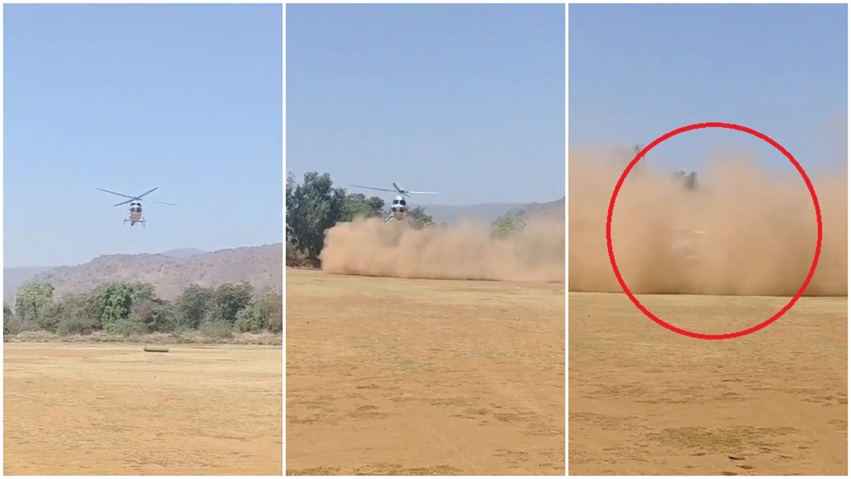 Helicopter en route to pick up Shiv Sena leader crashes in Maharashtra's Raigad: Watch video