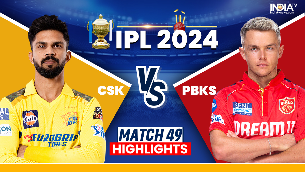 CSK vs PBKS, IPL 2024 Live Cricket Score: Chennai Super Kings vs Punjab Kings Updates, Streaming, Scorecard, Highlights – India TV