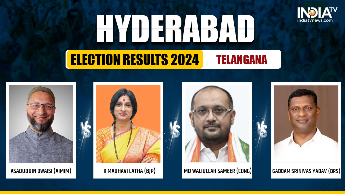 Hyderabad Election Results 2024: Asaduddin Owaisi wins by over 3.3 lakh votes against BJP's Madhavi Latha