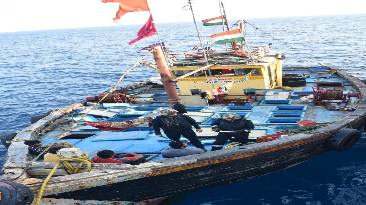 ICG apprehends fishing vessel off Maharashtra coast, unaccounted diesel valued Rs 27 lakh seized