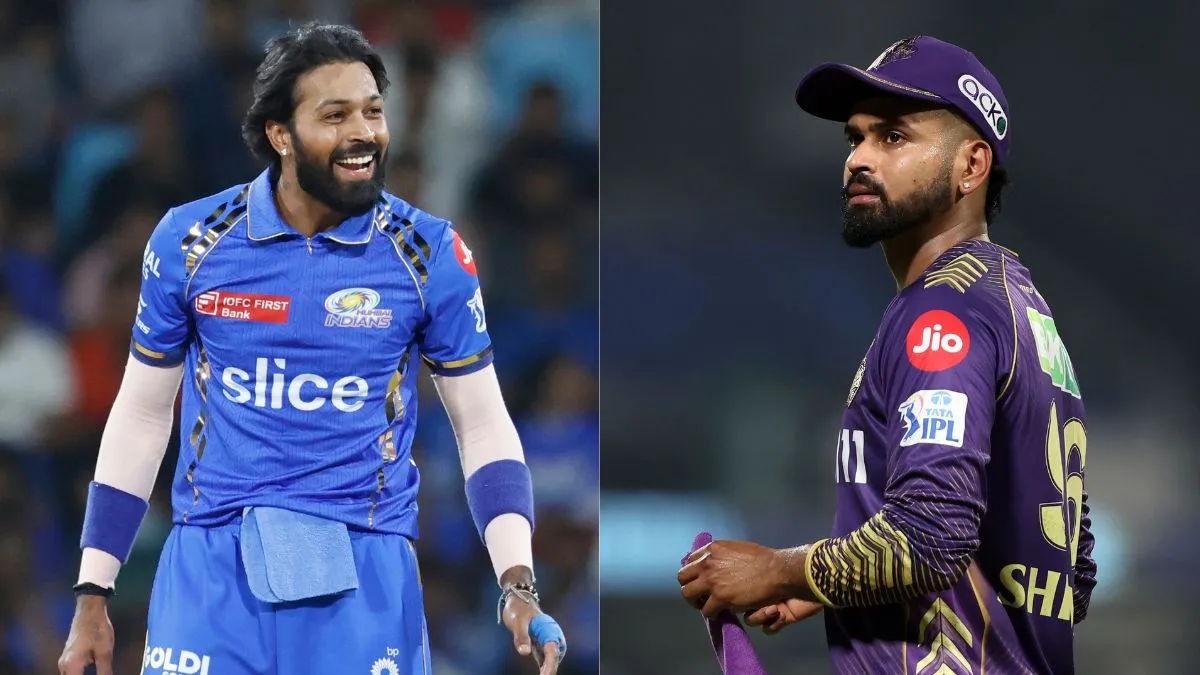 Hardik Pandya vs Shreyas Iyer in the IPL 2024 Hardik Pandya vs Shreyas Iyer
