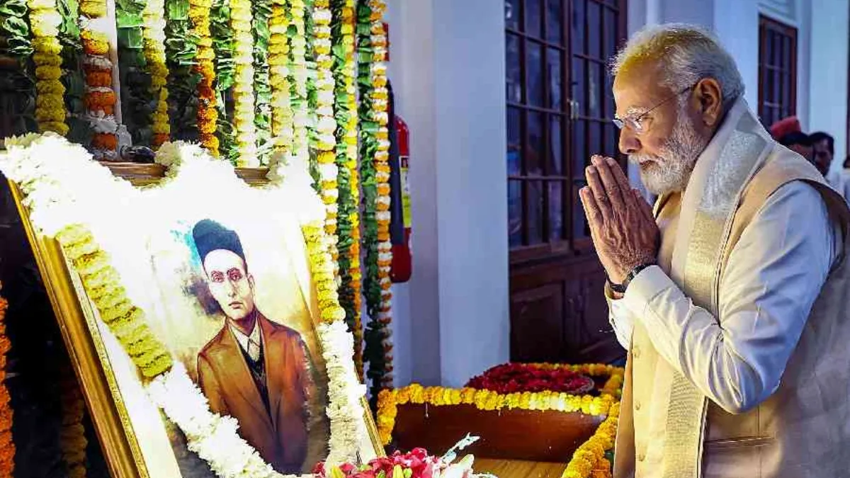 PM Modi pays tribute to Veer Savarkar on his birth anniversary