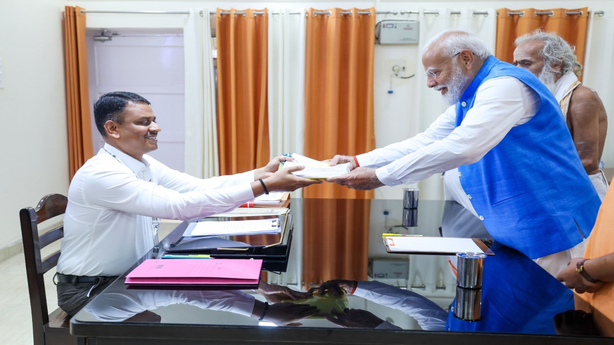 PM Modi files nomination papers in Varanasi for Lok Sabha Elections, top NDA leaders join in show of strength