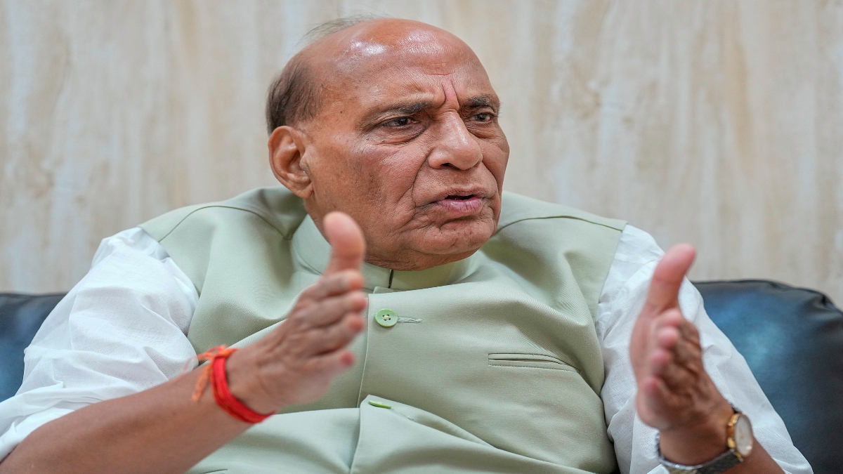 Rajnath blasts Congress for creating 'fear psychosis': 'BJP govt will never change Preamble of Constitution'