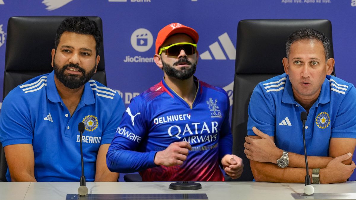 Rohit Sharma laughs, Agarkar comes up with ‘experience’ retort on Virat Kohli’s strike rate question – WATCH