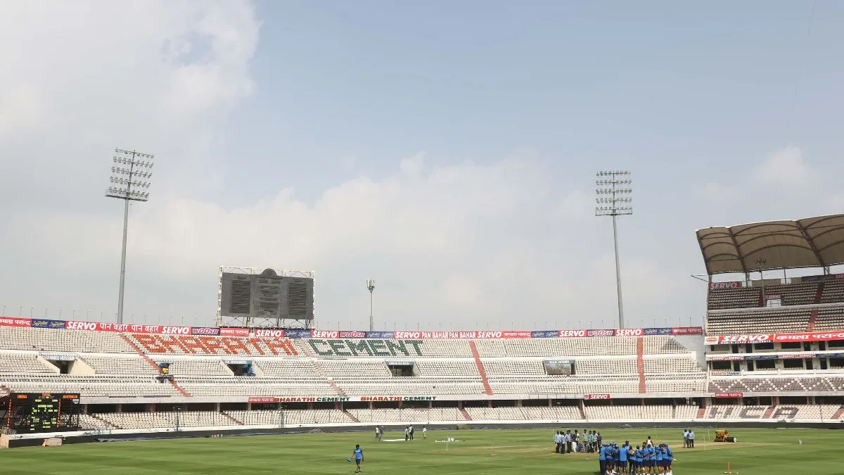 Rajiv Gandhi International Stadium in Hyderabad