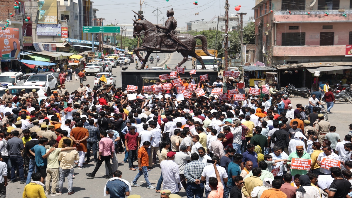 UP: Samajwadi Party supporters booked for insulting Maharana Pratap statue in Mainpuri