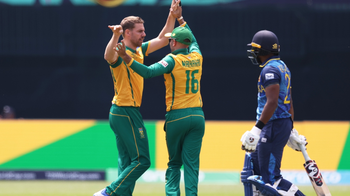 Sri Lanka collapse to their lowest-ever team score, Nortje registers best figures for SA bowler in T20 WC