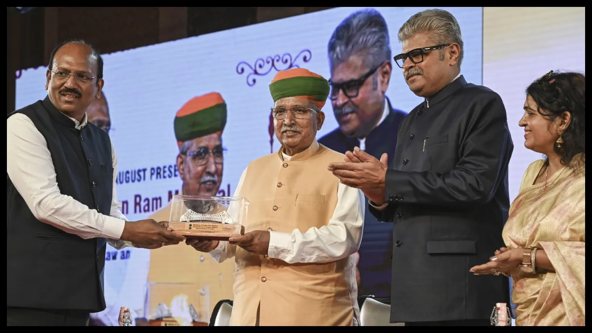 Union Minister of State for Law and Justice Arjun Ram Meghwal at the inauguration of the conference on India’s Progressive Path in the Administration of Criminal Justice System, in Kolkata