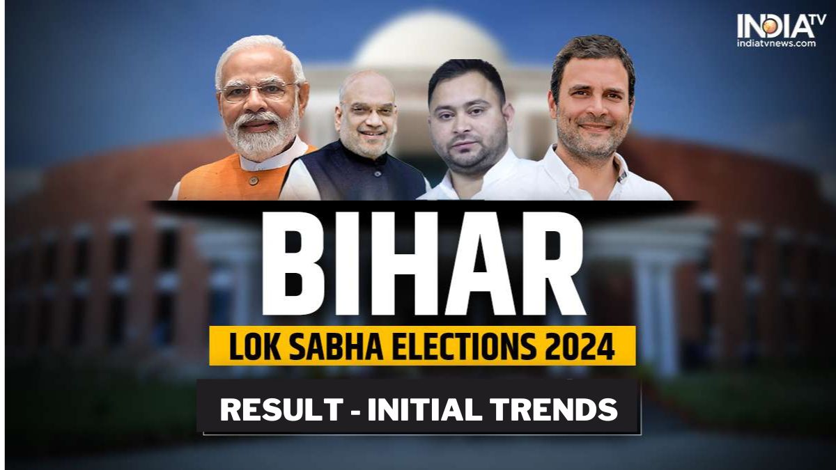 Bihar Lok Sabha Election 2024 Results: NDA leads in 30 seats, INDIA ahead in 7 while others in 3