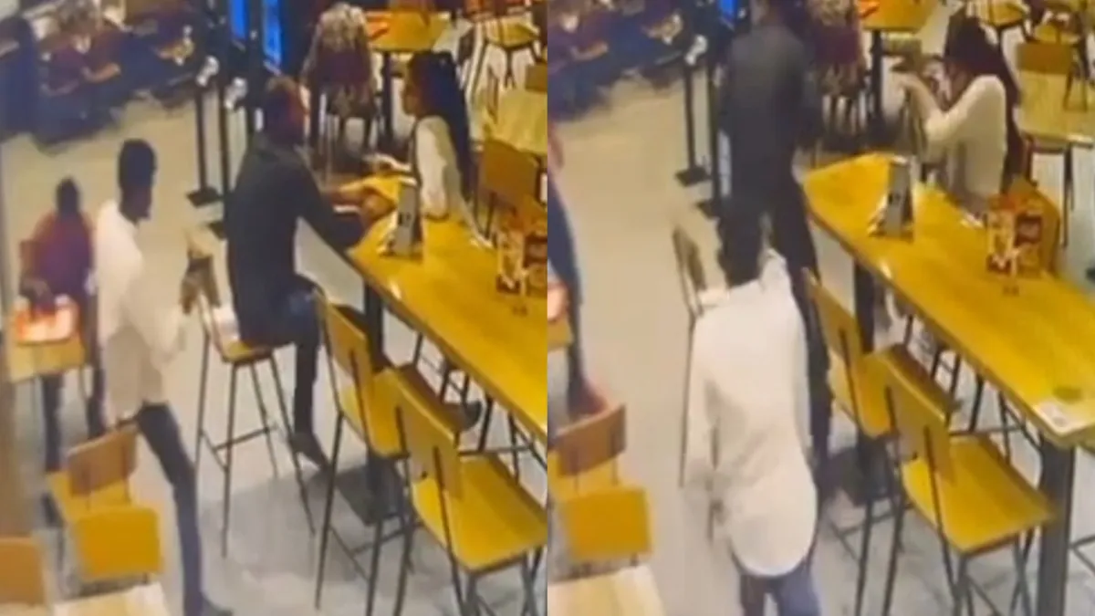 Visuals from CCTV footage