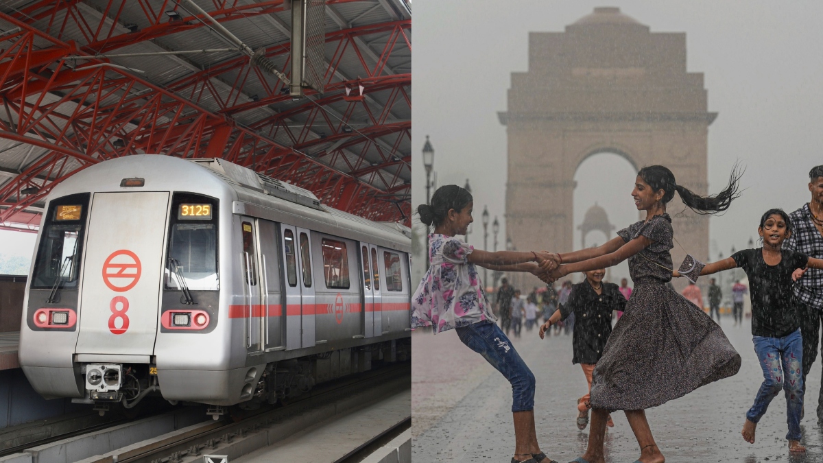 Delhi Metro Records Over 69 Lakh Passenger Journeys As Rain Lashes Capital City Causes Delhi Metro Records Over 69 Lakh Passenger Journeys As Rain Lashes Capital City Causes