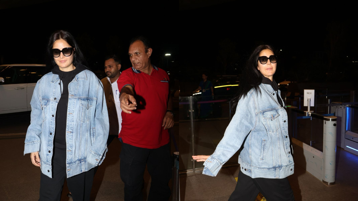 Katrina Kaif exudes swag in an oversized denim jacket at Mumbai airport |  WATCH – India TV