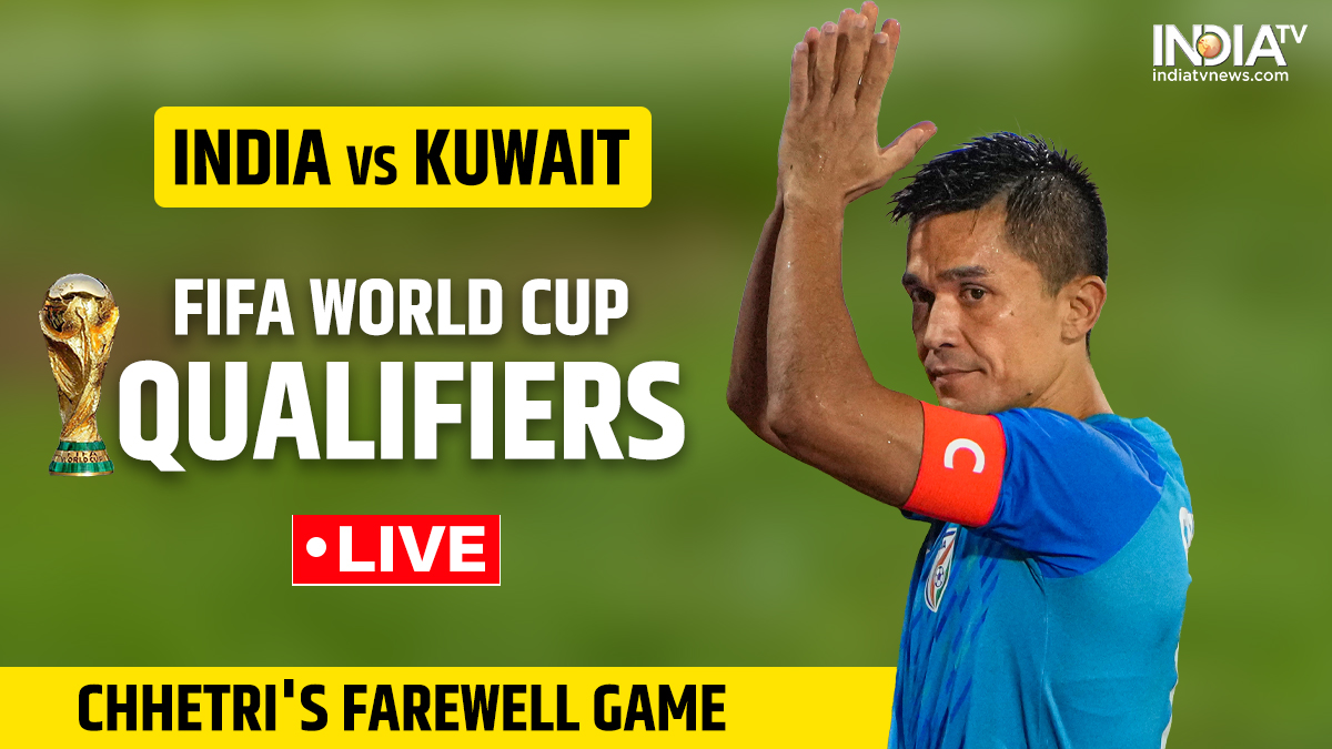 IND vs KUW Live FIFA World Cup Qualifiers: Sunil Chhetri to play in no.9; Manvir Singh on bench