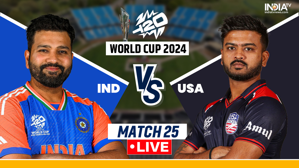 IND vs USA T20 World Cup 2024 Live Score India vs United States of