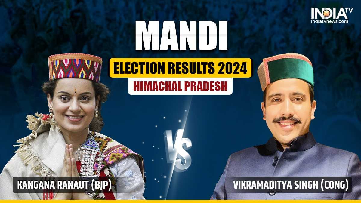 Mandi Election Results 2024: Kangana Ranaut defeats Congress candidate Vikramaditya Singh by 74,755 votes