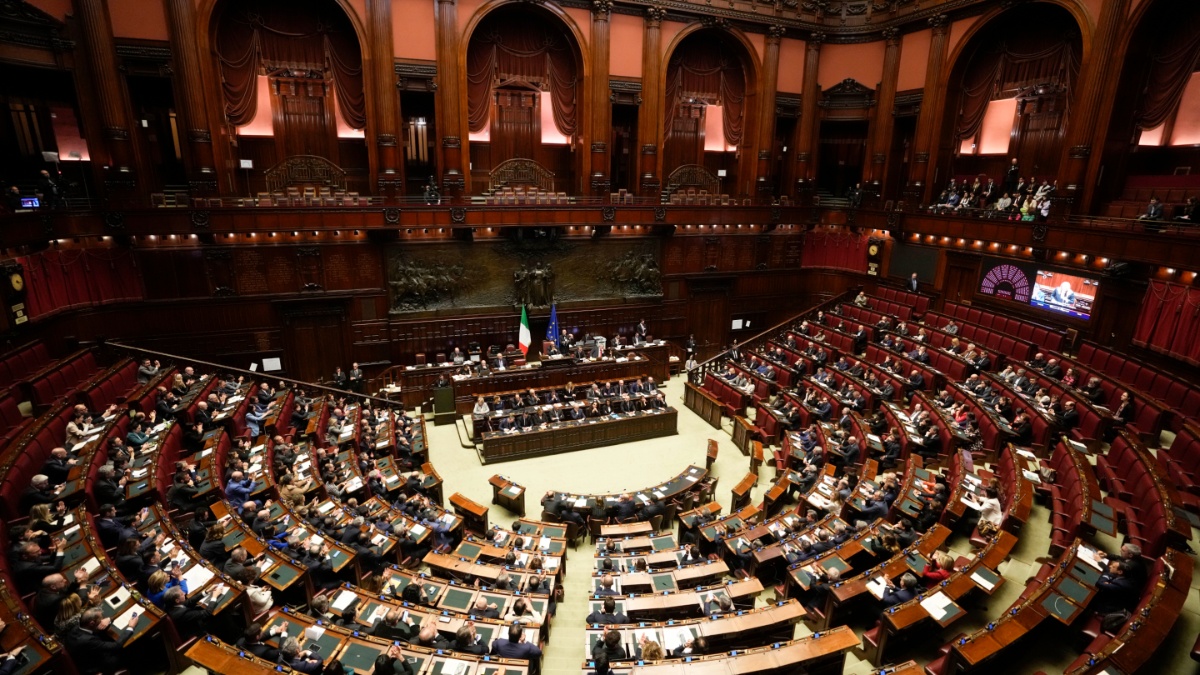 MPs brawl in Italian Parliament ahead of G7 Summit | WATCH