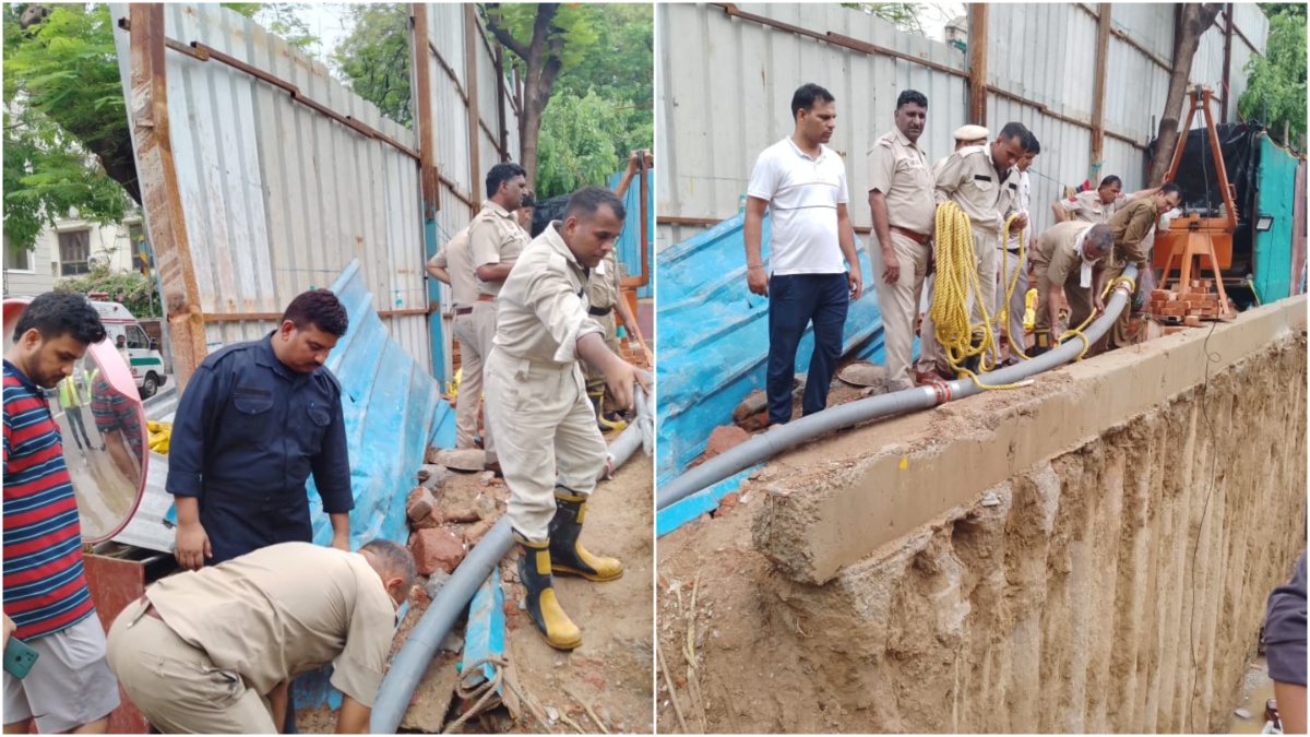 Wall collapse in southwest Delhi's Vasant Vihar, three labourers feared trapped