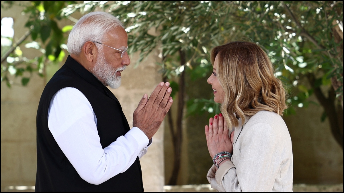 G7 Summit 2024: Italy's Giorgia Meloni greets PM Modi with 'namaste ...