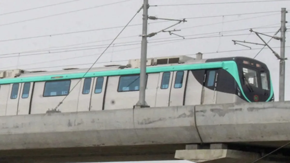 Aqua Line of the Noida metro.