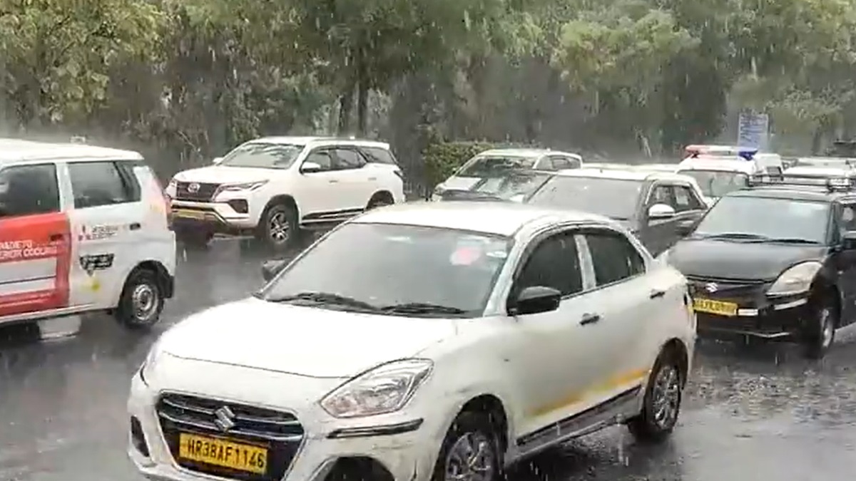 Pre Monsoon Rain Lashes Parts Of Delhi Gurugram As It Brings Some