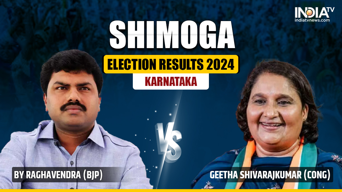 Shimoga Lok Sabha Election Results 2024: BJP's BY Raghavendra defeats Cong's Geetha Shivarajkumar