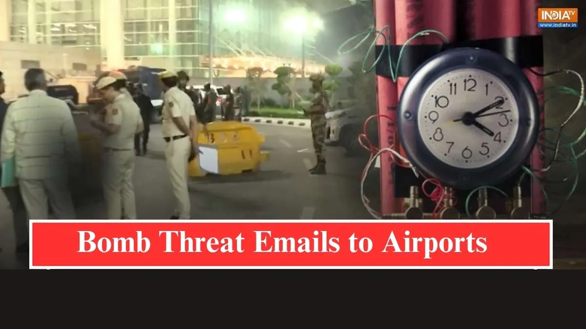 Several airports in India received bomb threat emails on Tuesday. 