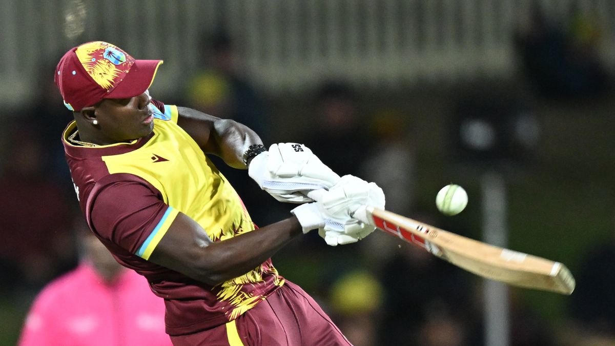 Rovman Powell smashes 107 meter monstrous hit to record longest six of T20 World Cup 2024 | WATCH