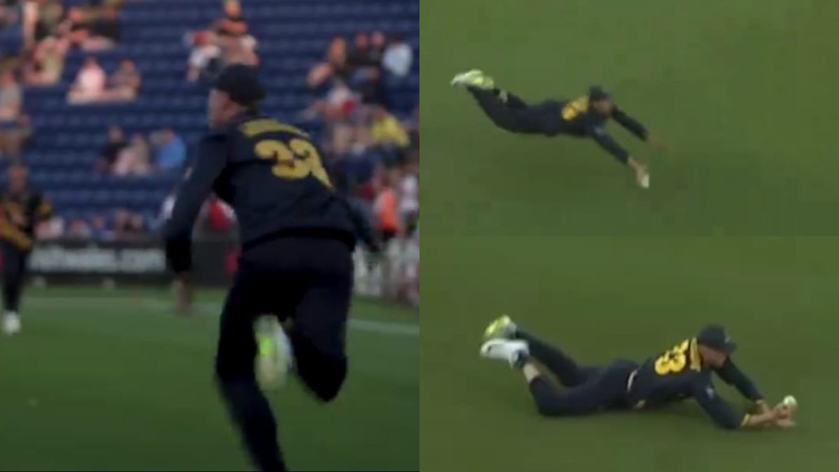 One of the greatest catches of all time? Marnus Labuschagne pulls off a diving blinder in T20 Blast