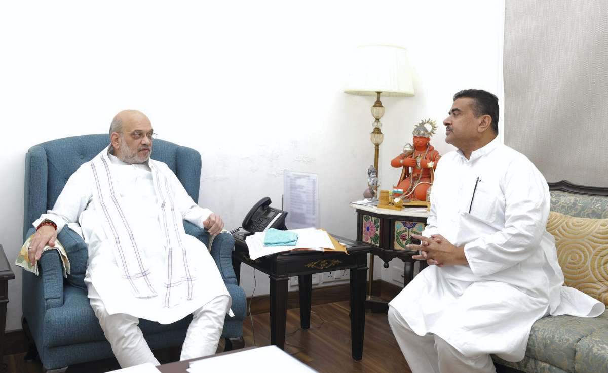 Suvendu Adhikari meets Amit Shah, apprises him of deteriorating women's security situation in West Bengal