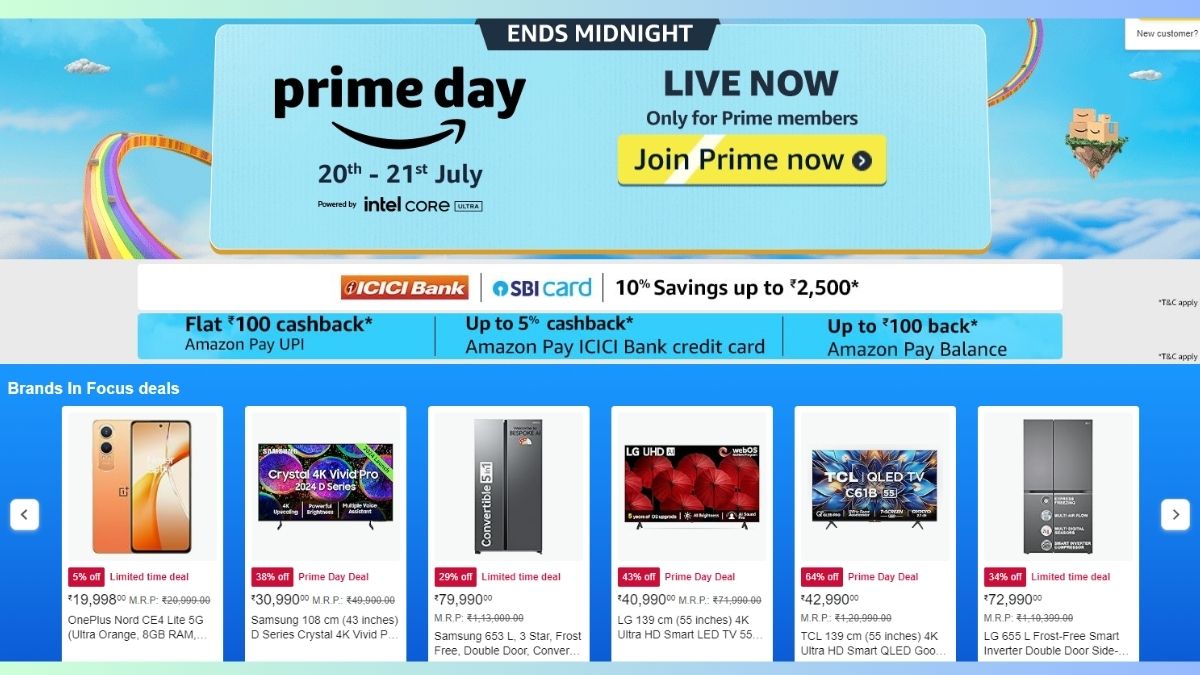 Prime Day Sale: Huge price drop on split ACs from Voltas, Samsung, LG, Blue Star ACs and more