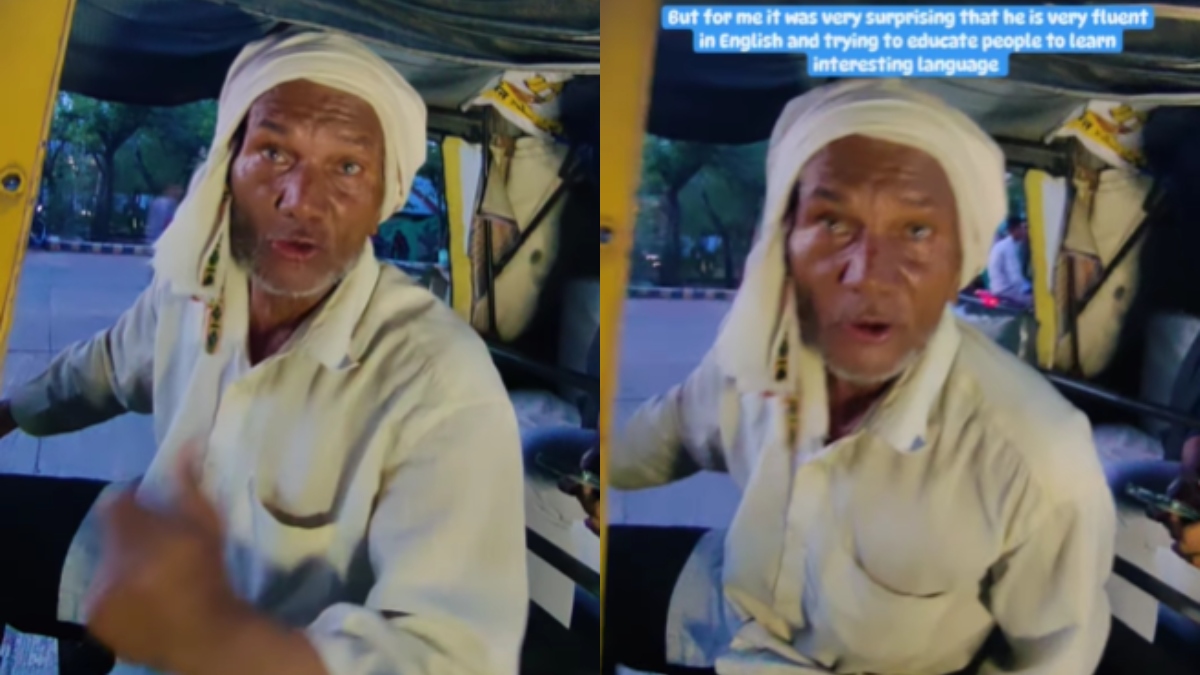 Auto driver's impressive English speaking skills garner love from internet | WATCH viral video